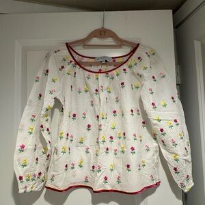 Tuckernuck Summer Floral Blouse XS